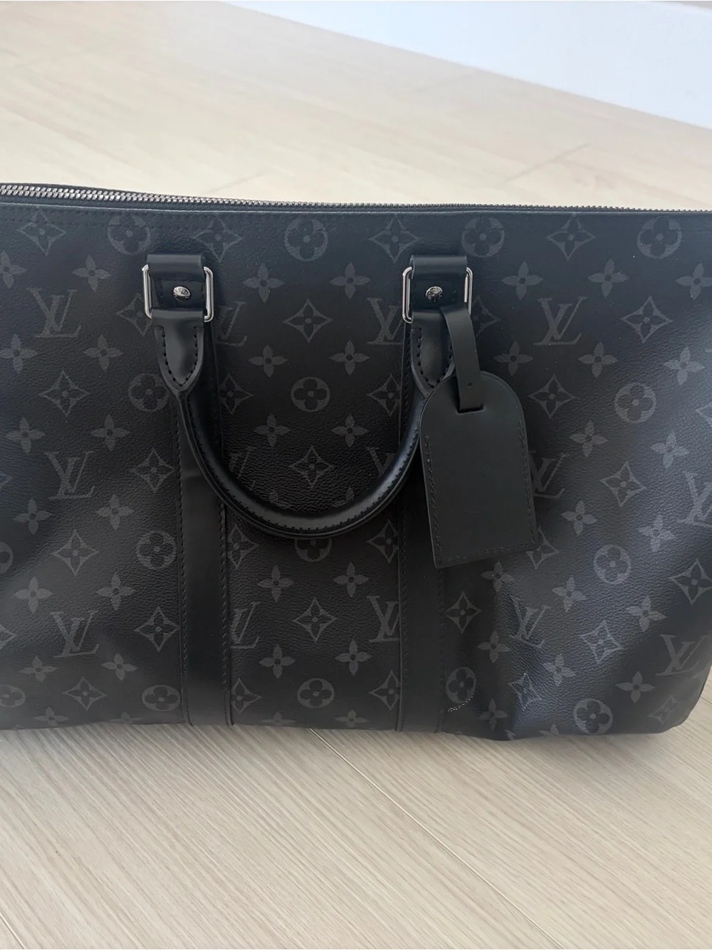 Louis Vuitton Black Monogram Eclipse Duffel Bag